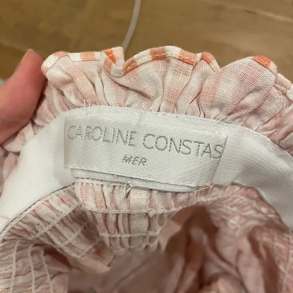 Caroline Constas Gingham Ruffle Short - Picture 3 of 3